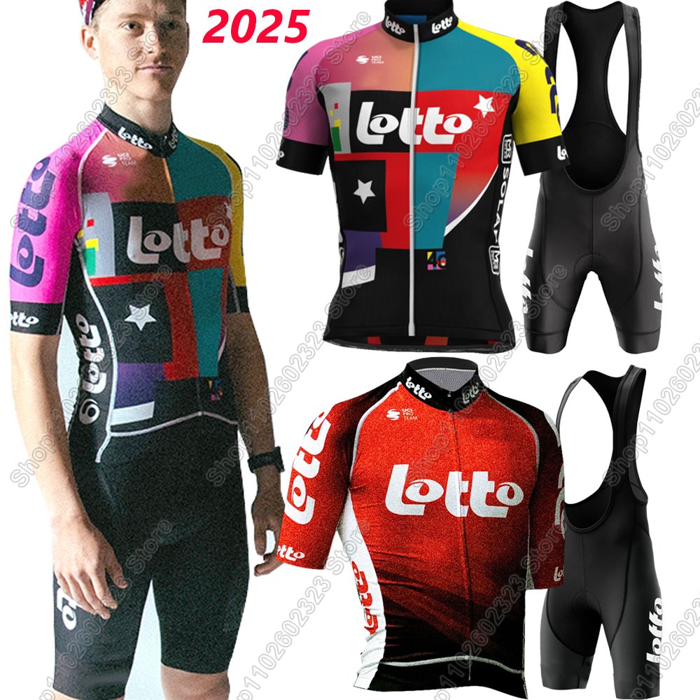 Summer Clothing Men 2025 - Lotto team 2025 cycling jersey set