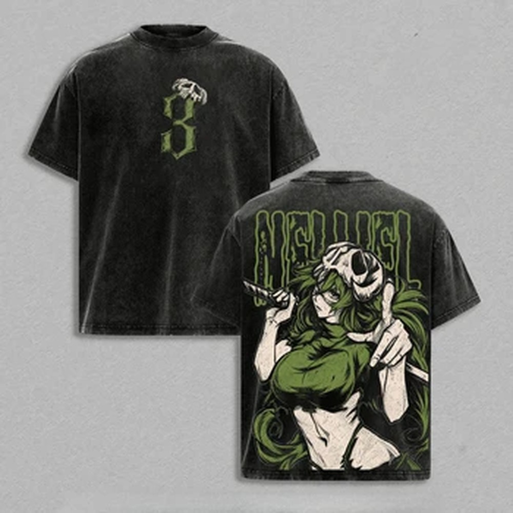 Summer Clothing Vintage - Anime BLEACH Printed T Shirt Nelliel