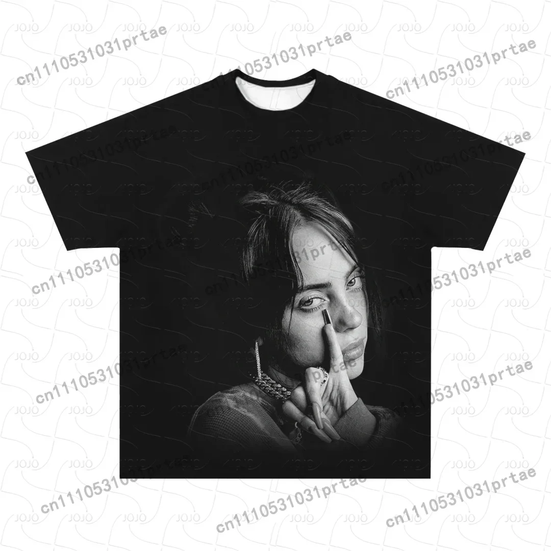 Billie Eilish Retro Pattern T- - Summer Clothing Men 2025 ulasan dan harga