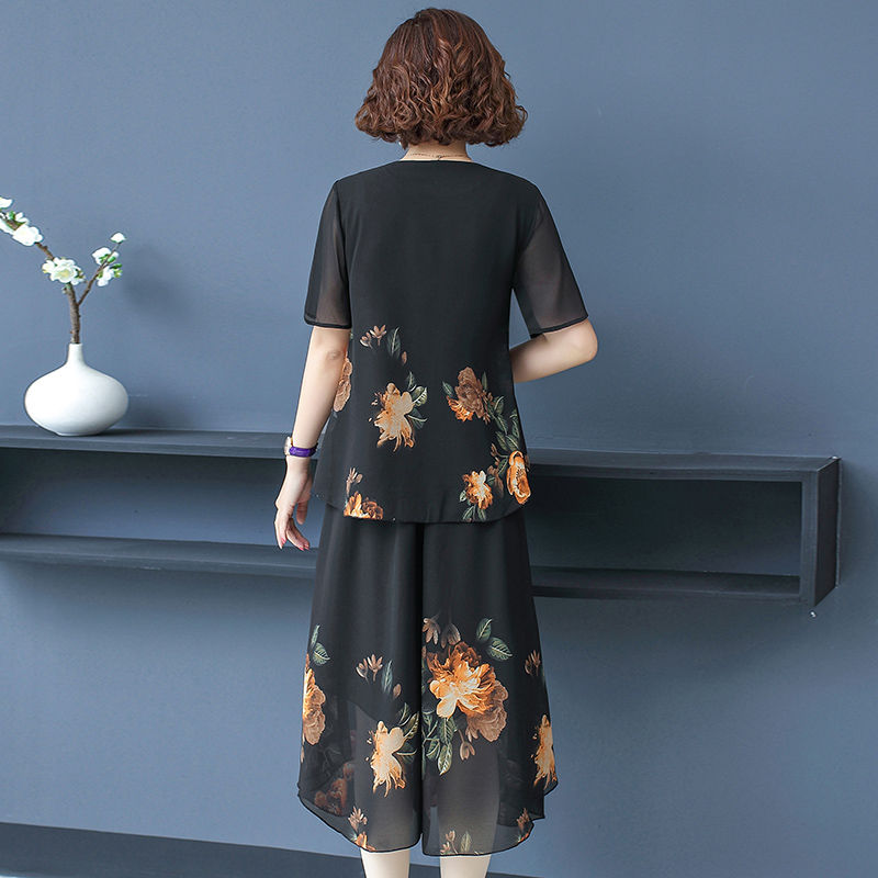 Elegant Fashion Floral Printin - Summer Clothing Vintage ulasan dan harga