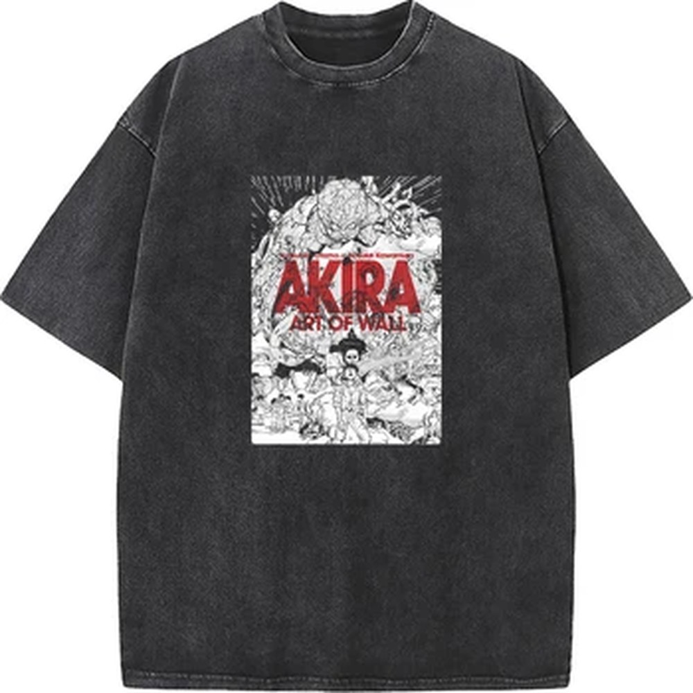 Akira Manga Graphic Print T-sh - Summer Clothing Vintage ulasan dan harga