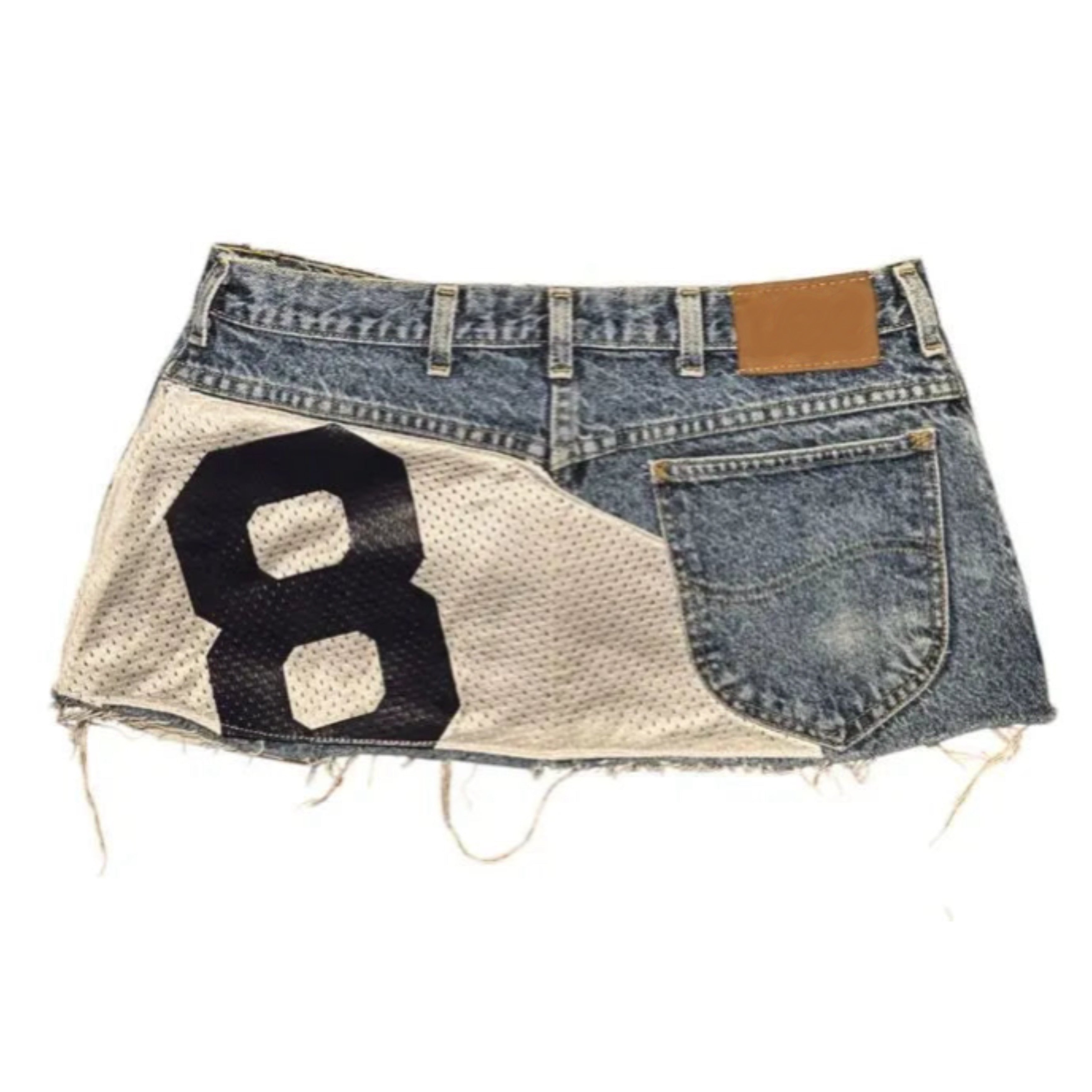 Spliced ‘8’ Jersey-Style Denim - Summer Reign Clothing ulasan dan harga