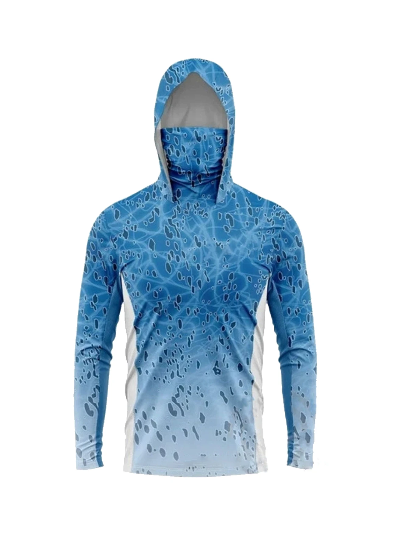 Men Long Sleeve Fishing Hoodie - Summer Uv Clothing ulasan dan harga