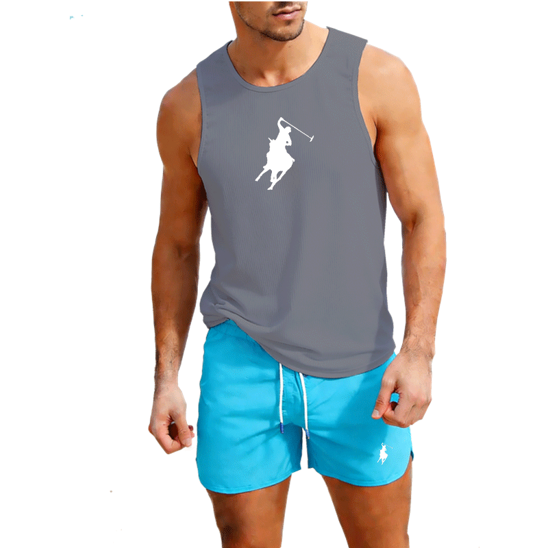 European Men Summer Vest and S - Summer Clothing Usa ulasan dan harga