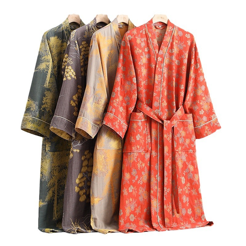 Spring Summer Pure Cotton Doub - Summer Gauze Clothing ulasan dan harga
