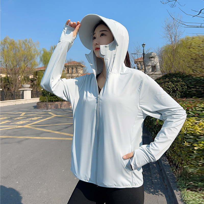 Women Hooded Sun Protection Ja - Summer Clothing For Older Women ulasan dan harga