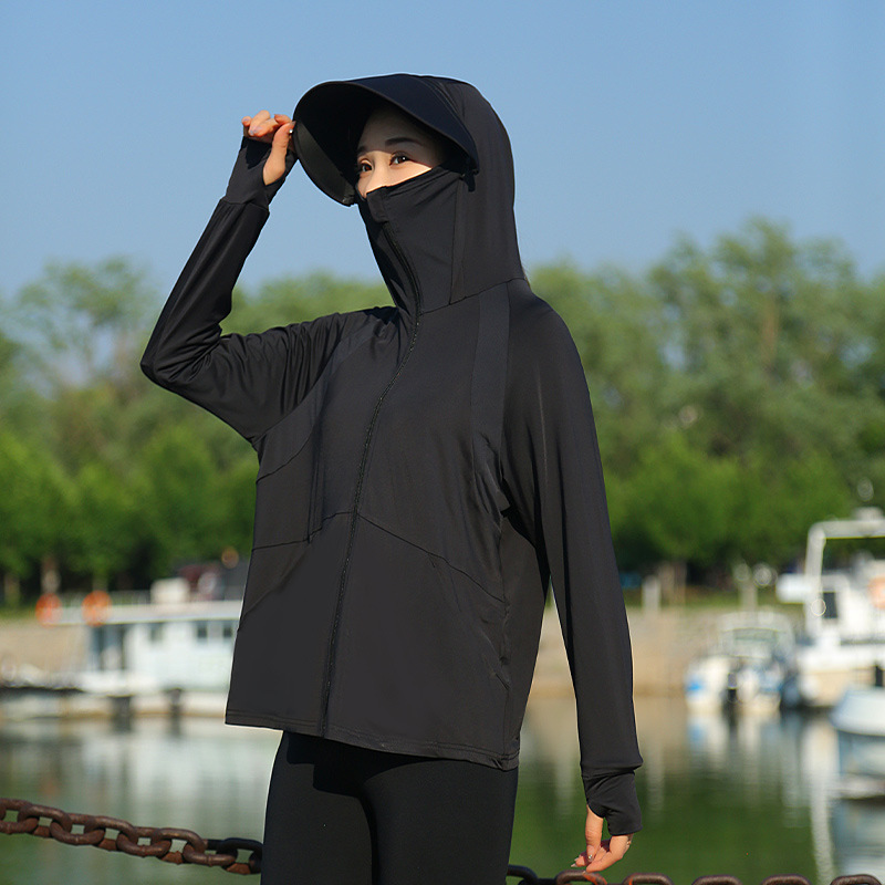 Women Hooded Sun Protection Ja - Summer Clothing For Older Women ulasan dan harga