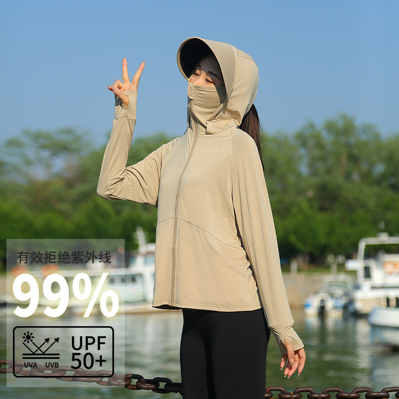 Women Hooded Sun Protection Ja - Summer Clothing For Older Women ulasan dan harga