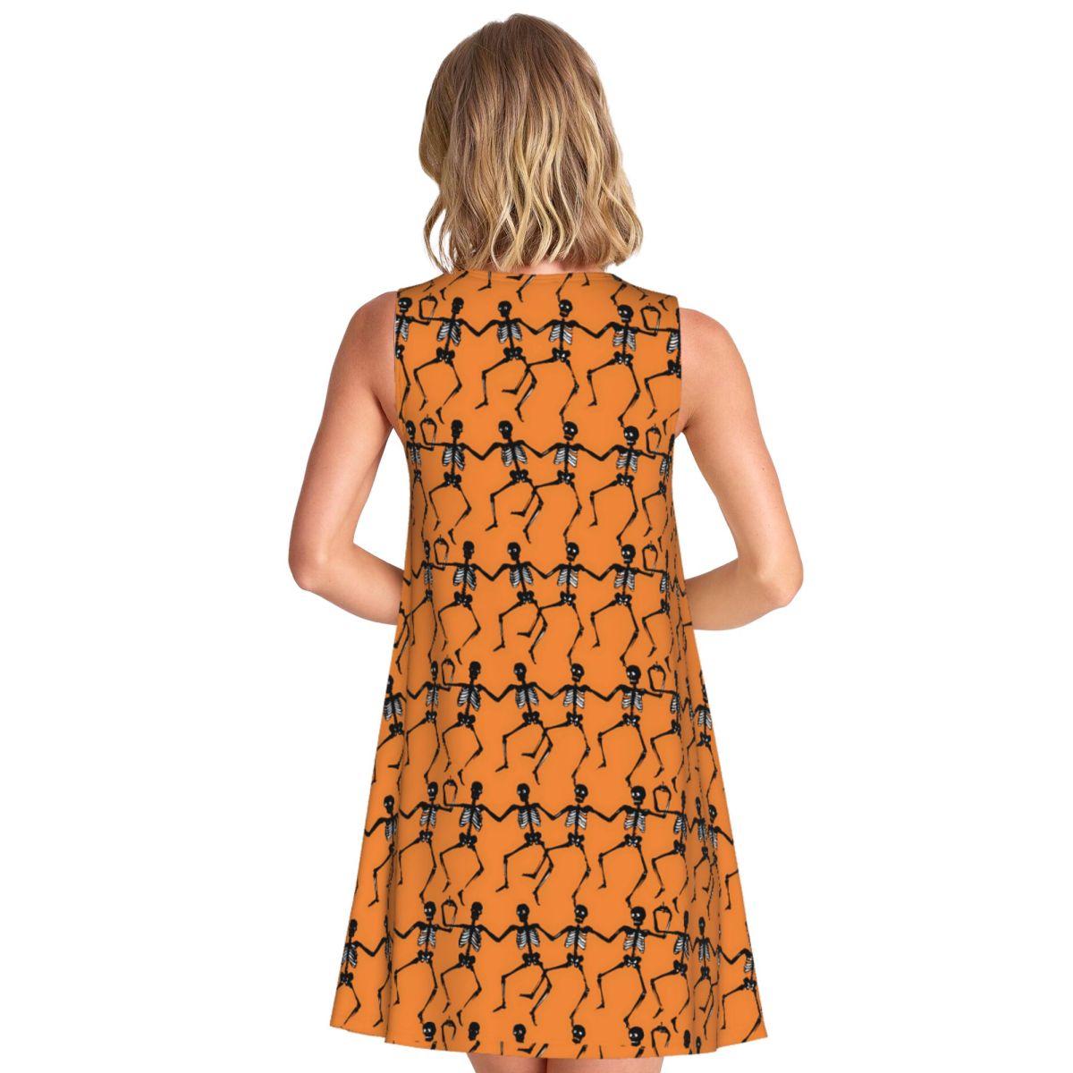 Dancing Skeleton Casual Dress  - Summer Clothing Ideas For Women ulasan dan harga