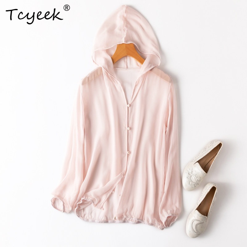 Tcyeek 100% Real Mulberry Silk - Summer Clothing Usa ulasan dan harga