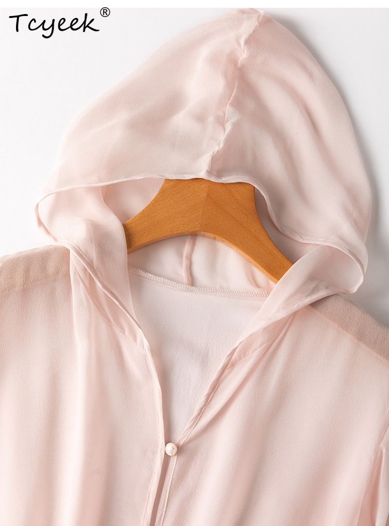 Tcyeek 100% Real Mulberry Silk - Summer Clothing Usa ulasan dan harga
