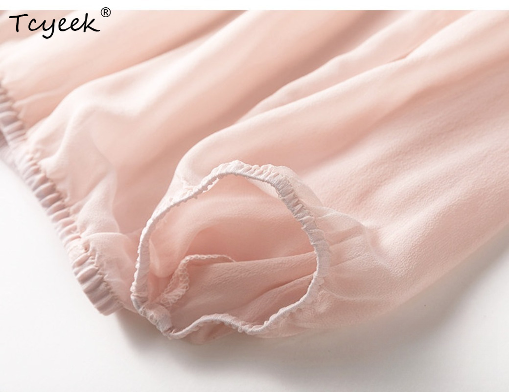 Tcyeek 100% Real Mulberry Silk - Summer Clothing Usa ulasan dan harga