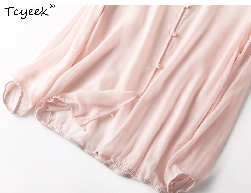 Tcyeek 100% Real Mulberry Silk - Summer Clothing Usa ulasan dan harga