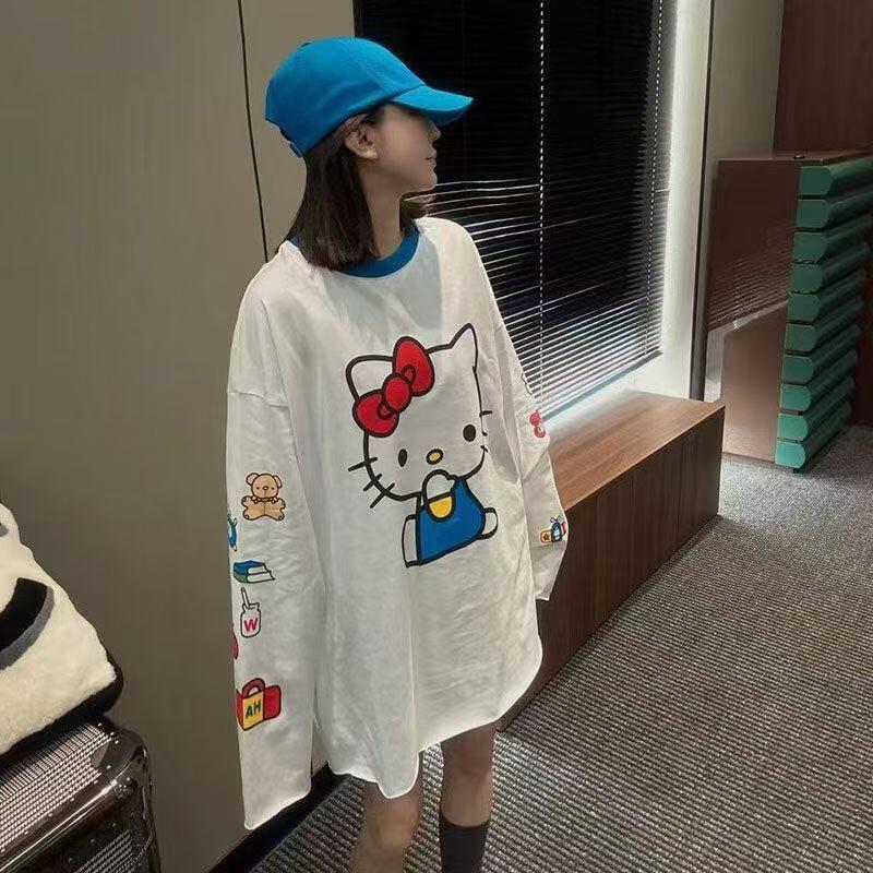 Long-Sleeved Hello Kitty Summe - Summer Clothing Usa ulasan dan harga