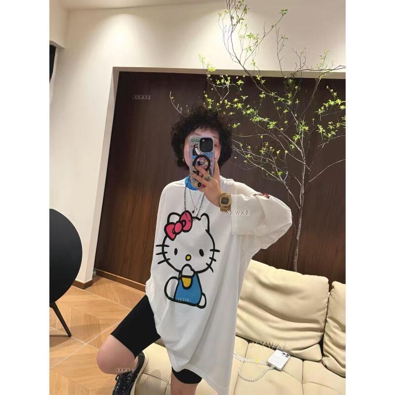 Long-Sleeved Hello Kitty Summe - Summer Clothing Usa ulasan dan harga