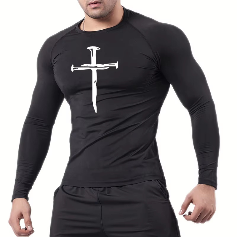 Christian Workout Compression  - Rash Guard Long Sleeve ulasan dan harga