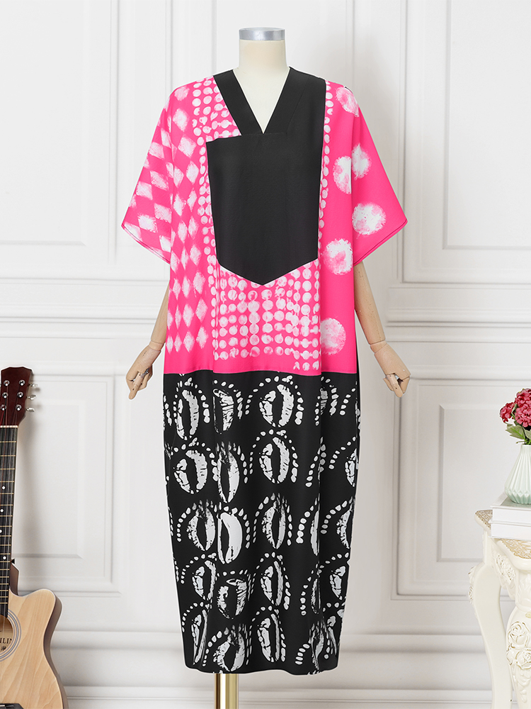 Plus Size 5XL VONDA Vintage Ma - Summer Clothing For Older Women ulasan dan harga