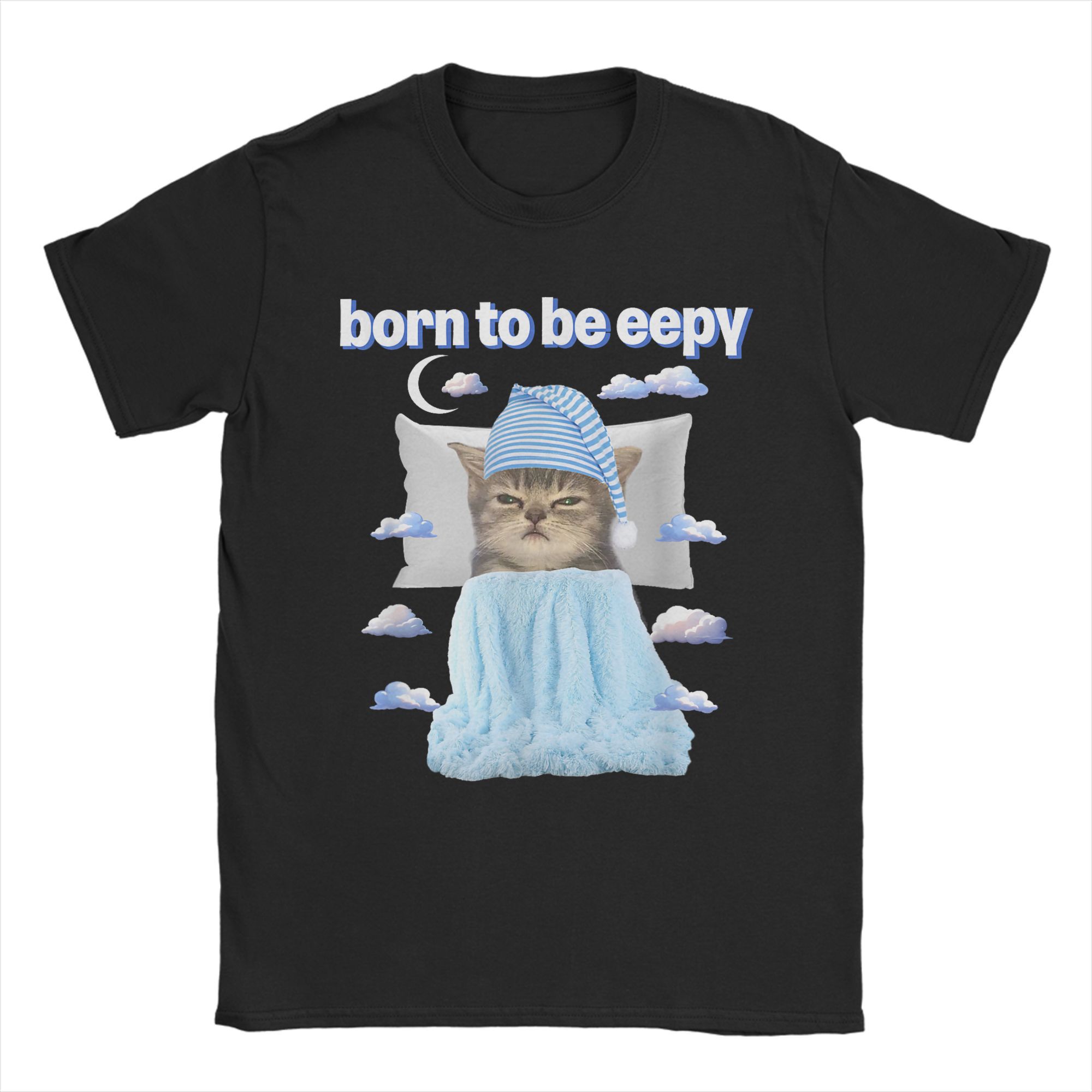 Women T-Shirt Eepy Cat Sleepy  - Summer Clothing Ideas For Women ulasan dan harga