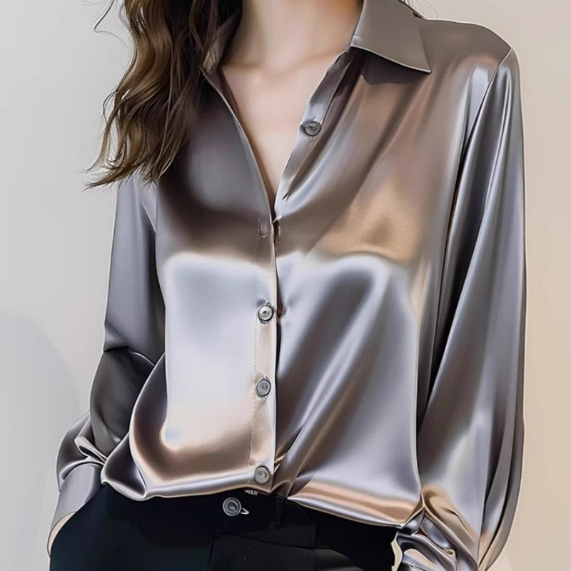 2025 Summer Women's Satin Shir - Summer Clothing Men 2025 ulasan dan harga