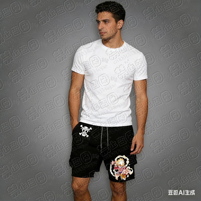 2026 One Piece Luffy Print Sho - Summer Clothing Layering ulasan dan harga