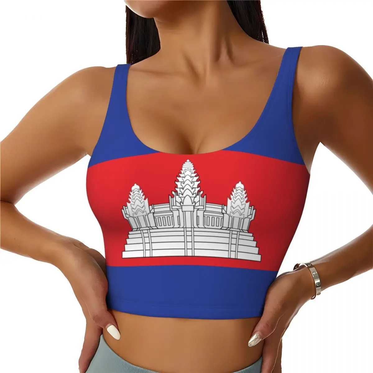 Yoga Vest Women Gym Sports Cro - Tank Top Breathable ulasan dan harga