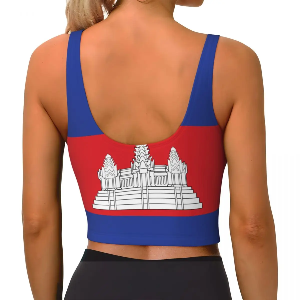 Yoga Vest Women Gym Sports Cro - Tank Top Breathable ulasan dan harga