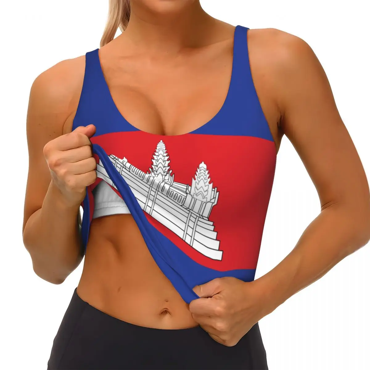 Yoga Vest Women Gym Sports Cro - Tank Top Breathable ulasan dan harga