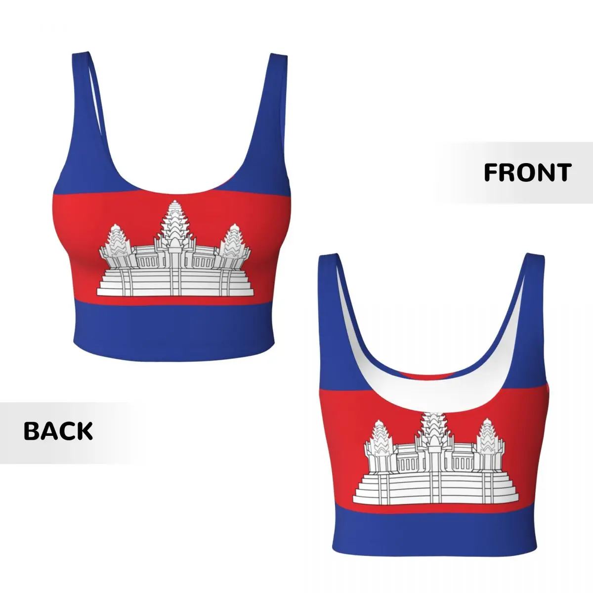 Yoga Vest Women Gym Sports Cro - Tank Top Breathable ulasan dan harga
