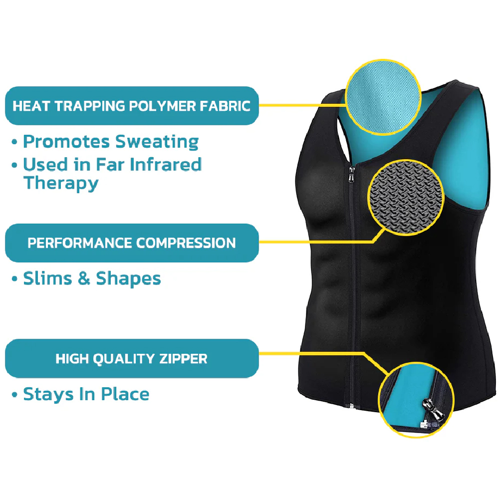 1PCS Hot Neoprene Sauna Vest f - Tank Top Breathable ulasan dan harga