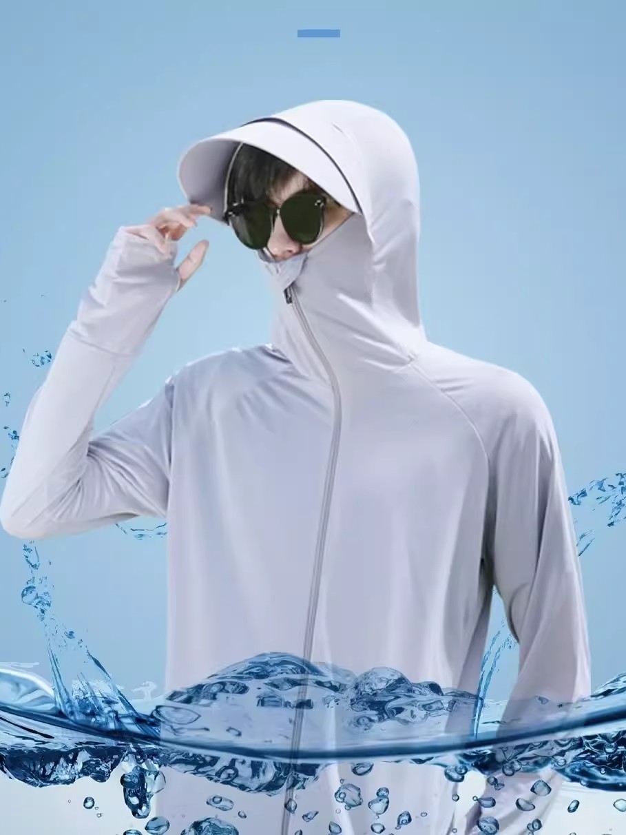 Lightweight Breathable Ice Sil - Summer Uv Clothing ulasan dan harga
