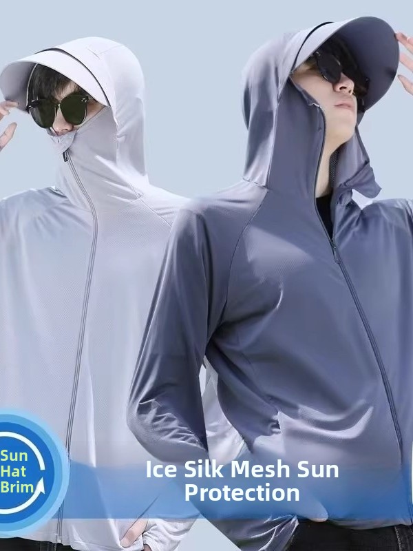 Lightweight Breathable Ice Sil - Summer Uv Clothing ulasan dan harga