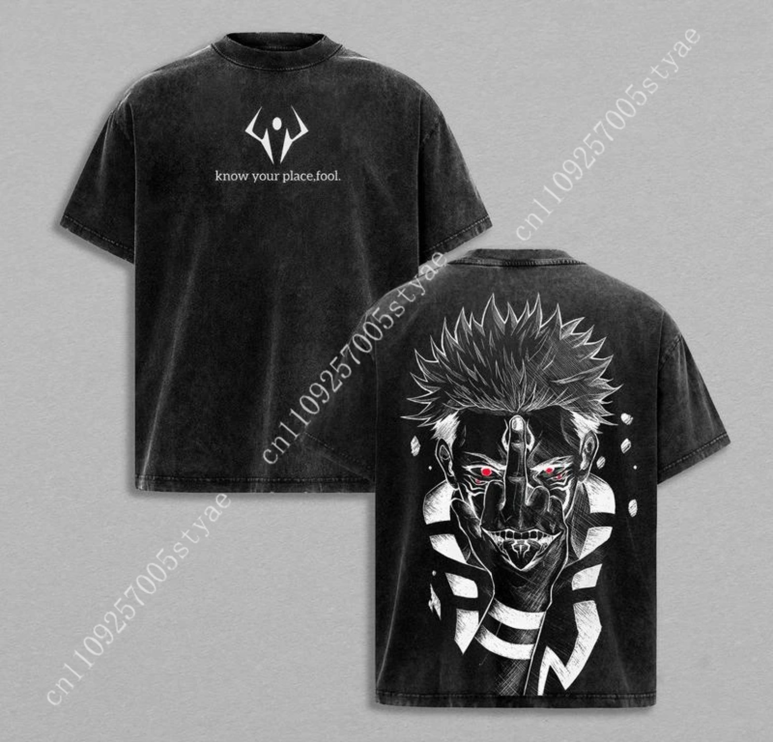 Anime  Ryomen Sukuna Graphic T - Summer Clothing Vintage ulasan dan harga