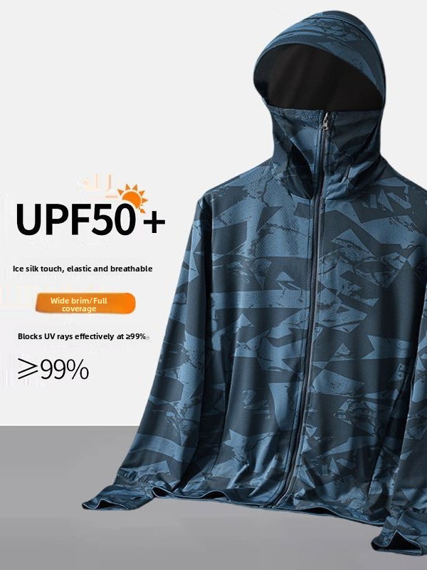 Men's Camouflage Ice Silk Sun  - Summer Uv Clothing ulasan dan harga