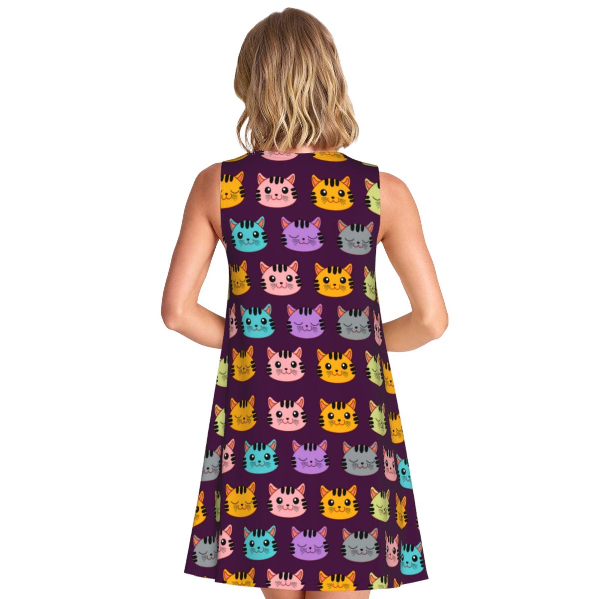 Cool Cats Tank Dress Cute Anim - Summer Clothing Ideas For Women ulasan dan harga