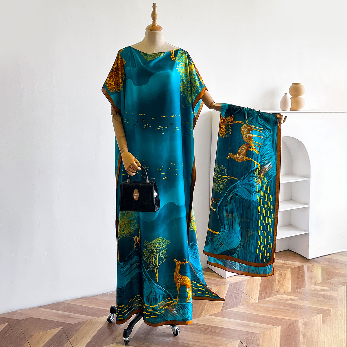 Women's Long Shawl Dubai Fashi - Summer Clothing For Older Women ulasan dan harga