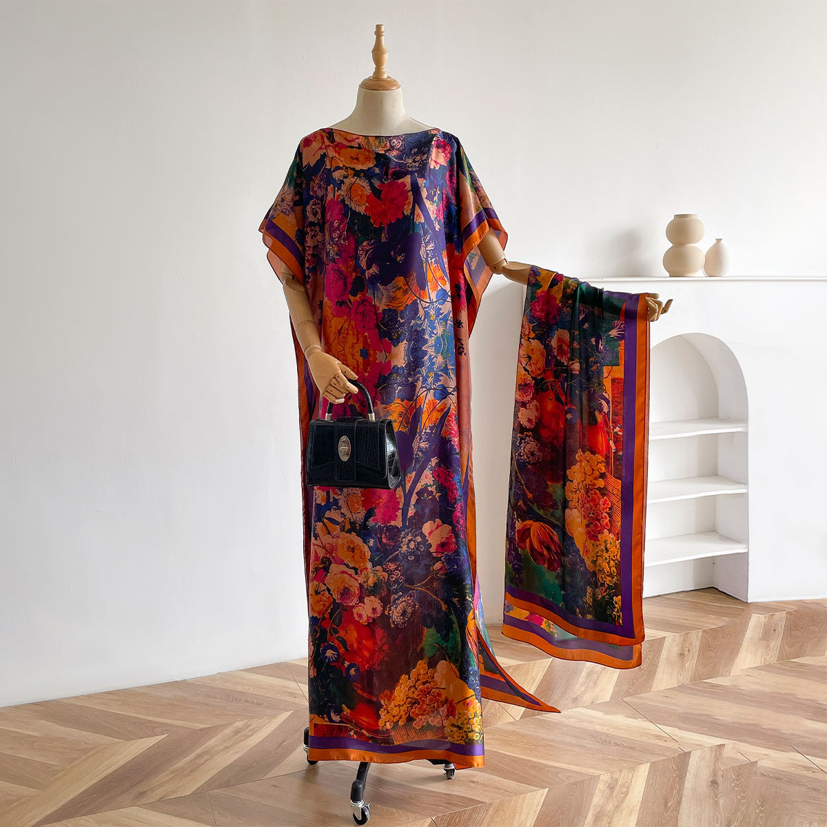 Women's Long Shawl Dubai Fashi - Summer Clothing For Older Women ulasan dan harga