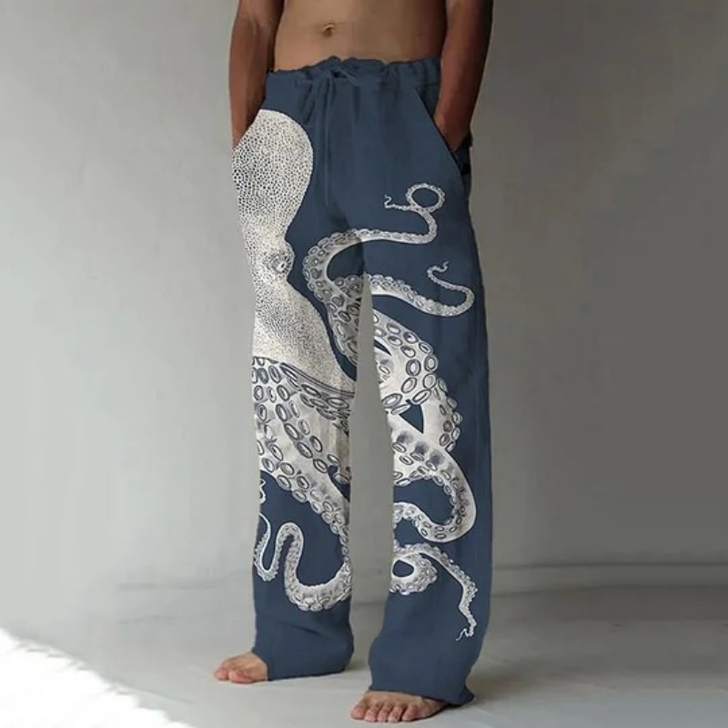Japanese Art Octopus Graphic P - Summer Clothing Men 2025 ulasan dan harga