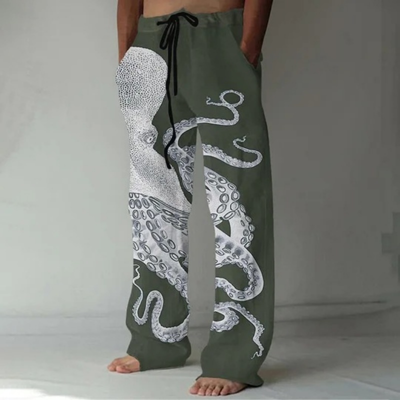 Japanese Art Octopus Graphic P - Summer Clothing Men 2025 ulasan dan harga