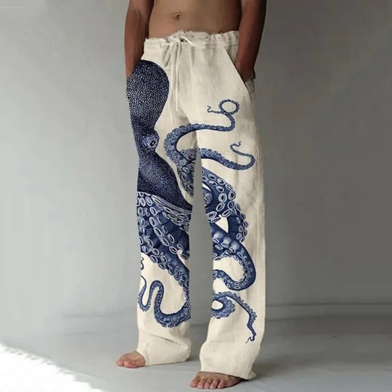 Japanese Art Octopus Graphic P - Summer Clothing Men 2025 ulasan dan harga