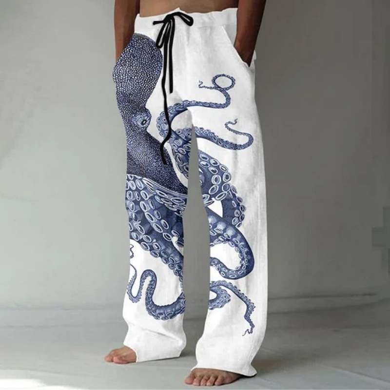 Japanese Art Octopus Graphic P - Summer Clothing Men 2025 ulasan dan harga