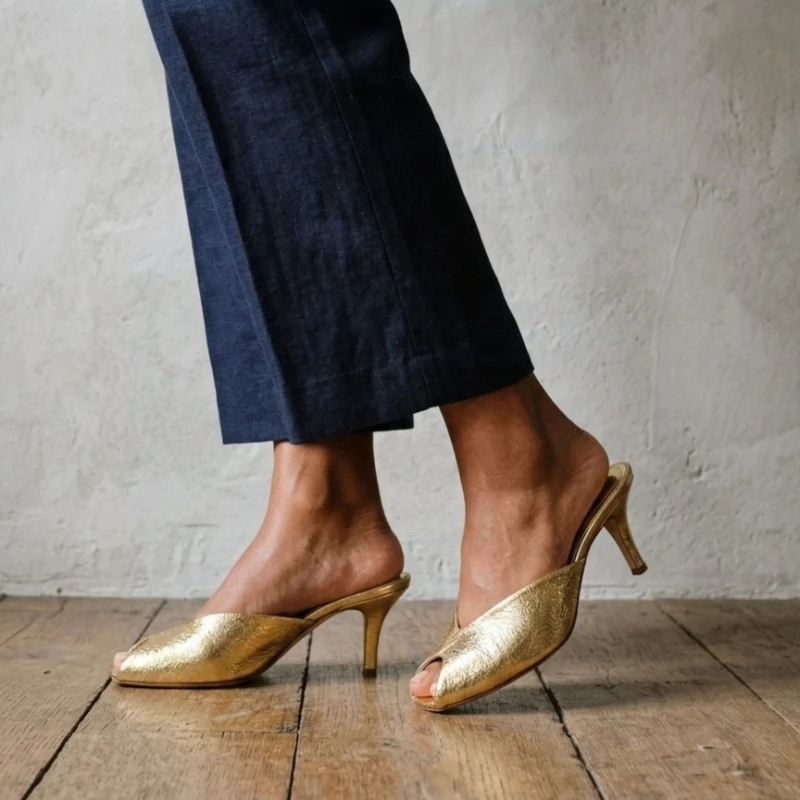 Women's Pumps Designer Gold Wo - Summer Clothing Elegant ulasan dan harga